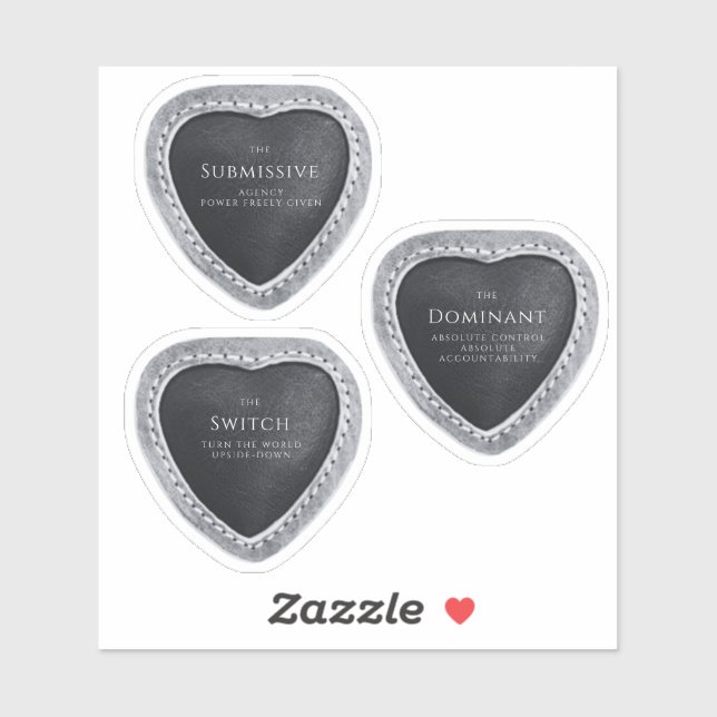 Adesivo Dominante/Submissivo/Switch (Folha)