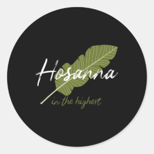 Adesivo Domingo de Ramos Vintage Hosana no Mais Alto Chris