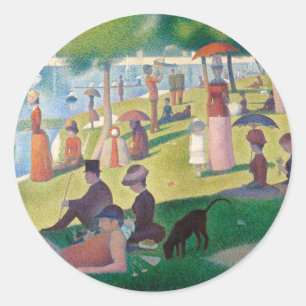 Adesivo Domingo na pintura de La Grande Jatte Seurat