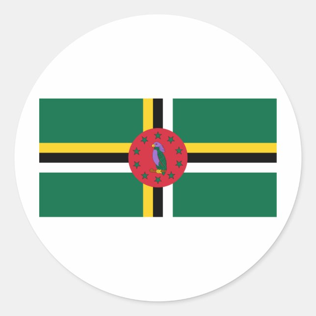 Adesivo Dominica Flag (Frente)