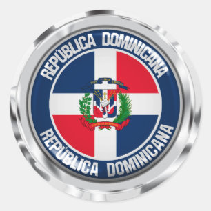 Adesivo Dominican Republic Round Emblem