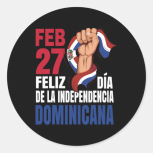 Adesivo Dominicana - Dia da Independência Dominicana