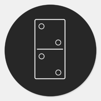 Adesivo Domino Outline Domina Azulejos Puzzler Jogo Presen