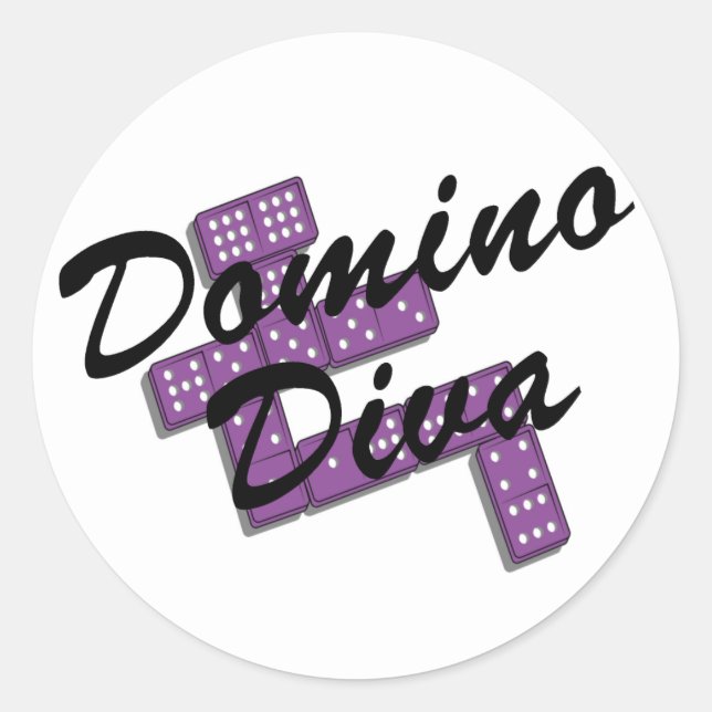 Adesivo Domino T-shirts e presentes. (Frente)