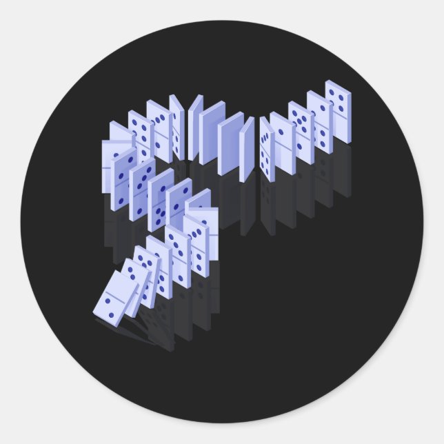 Adesivo DominoAzulejos Jogador Domino Dominoes Lover Strat (Frente)