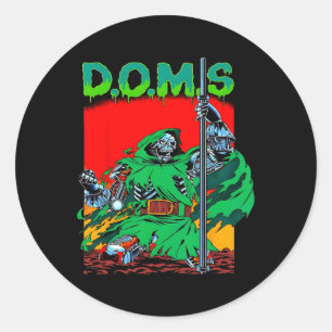 Adesivo Doms Musculatura Engraçada Gym Elevação de Peso Mo
