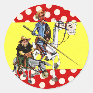 Adesivo DON QUIJOTE & SANCHO & Flamenco Flag