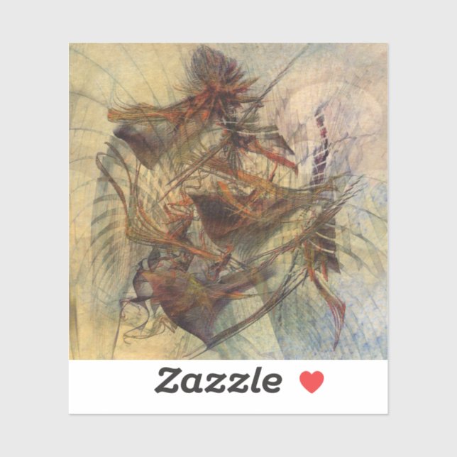 Adesivo Don Quixote - Vinheta de vinilo (Folha)