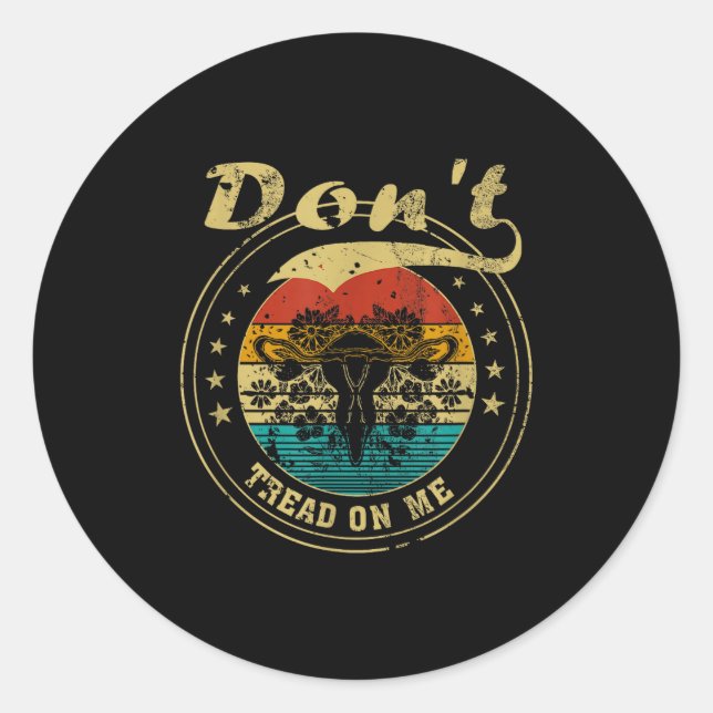 Adesivo Don’t Tread On Me Uterus  (Frente)