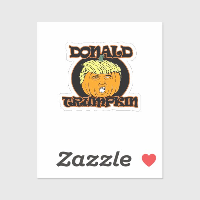 Adesivo Donald Halloween Costume Trumpkin (Folha)