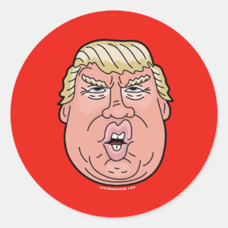 Adesivo Donald J. Trump Cartoon Face Sticker
