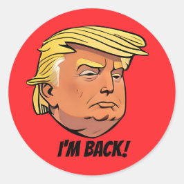 Adesivo Donald J Trump Sou o Back Sticker