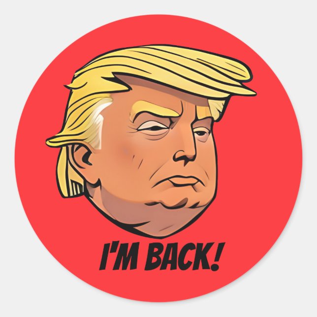 Adesivo Donald J Trump Sou o Back Sticker (Frente)