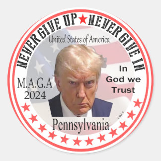 Adesivo Donald John Trump para o presidente
