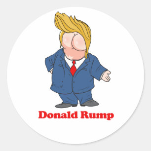 Adesivo Donald Rump - Design Anti-Trump - - Político -.p