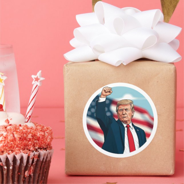 Adesivo Donald Trump 2024 (Festa)