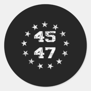 Adesivo Donald Trump 2024 45 47 Bandeira Americana 4 De Ju