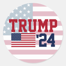 Adesivo Donald Trump 2024 American Flag