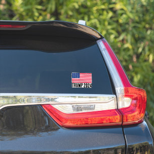 Adesivo Donald Trump 2024 American Flag Car