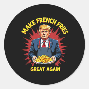 Adesivo Donald Trump 2024 Batata Frita - Faça Batatas Frit
