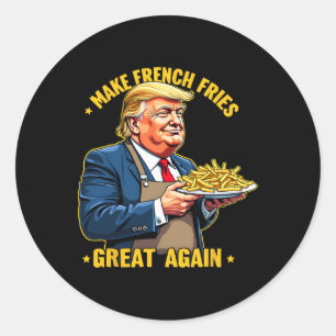 Adesivo Donald Trump 2024 Batata Frita - Faça Batatas Frit
