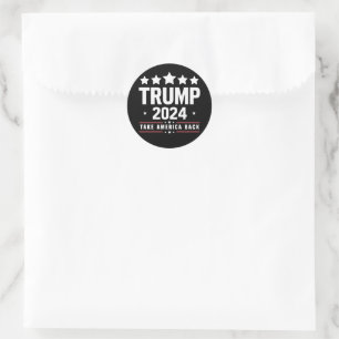 Adesivo Donald Trump 2024 De Volta à América Eleição 