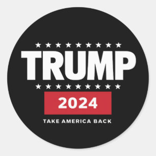 Adesivo Donald Trump 2024 Devolva a América Eleição 