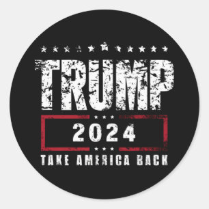 Adesivo Donald Trump 2024 Devolva a América Eleição 