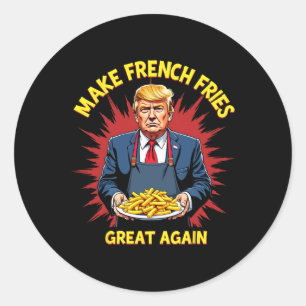 Adesivo Donald Trump 2024 Francês Fry - Make French Fries 
