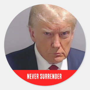 Adesivo Donald Trump 2024 Nunca Renderize