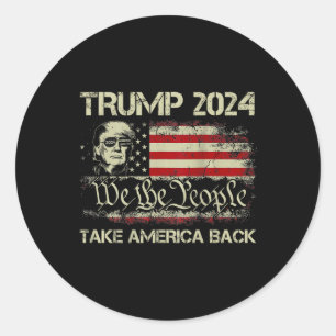 Adesivo Donald Trump 2024 Recupere a bandeira americana