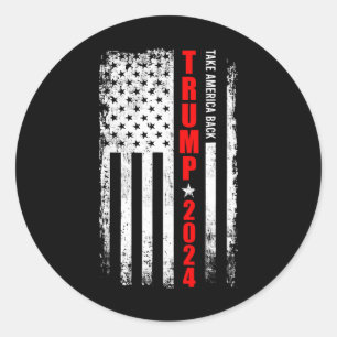 Adesivo Donald Trump 2024 Recupere a bandeira americana
