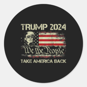 Adesivo Donald Trump 2024 Recupere a bandeira americana