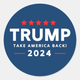 Adesivo Donald Trump 2024 Retire a América