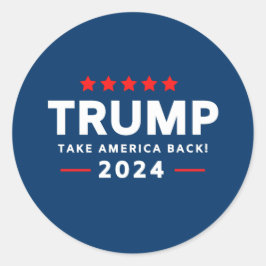 Adesivo Donald Trump 2024 Retire a América