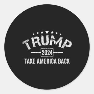 Adesivo Donald Trump 2024 Retire A América De 4 De Julho E