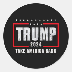 Adesivo Donald Trump 2024 Retire a Eleição Americana