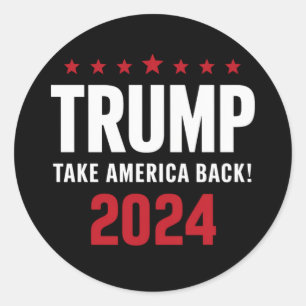 Adesivo Donald Trump 2024 Retire a Eleição Americana