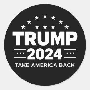 Adesivo Donald Trump 2024 Retire a Eleição Americana