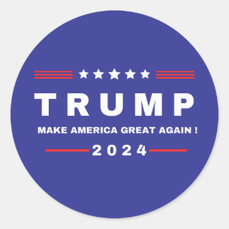 Adesivo Donald Trump 2024 Retire Novamente a América