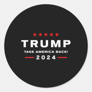 Adesivo Donald Trump 2024 Retome As Eleições Americanas -