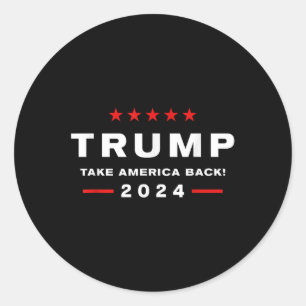 Adesivo Donald Trump 2024 Retome As Eleições Americanas -