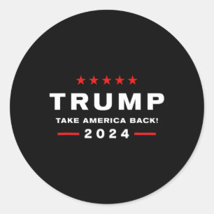 Adesivo Donald Trump 2024 Retome As Eleições Americanas - 