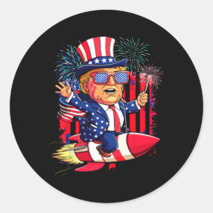 Adesivo Donald Trump 2025 Happy 4 De Julho Trump American