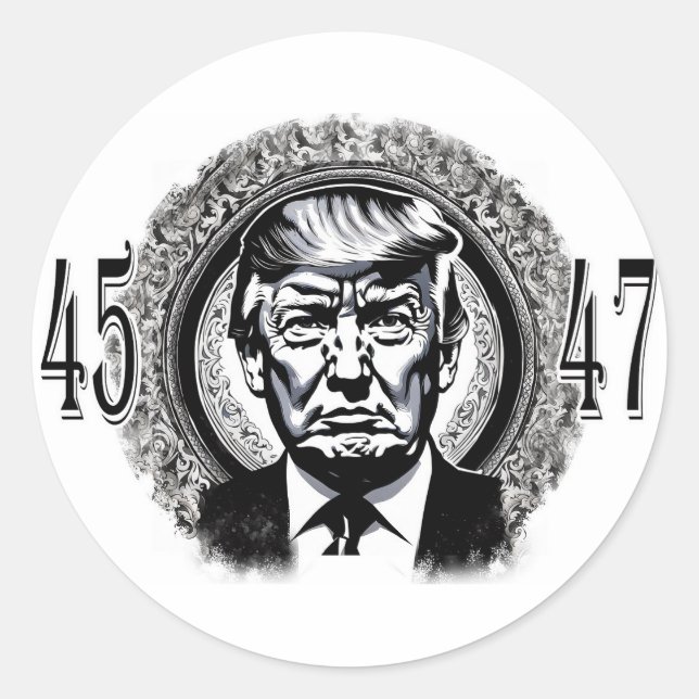 Adesivo Donald Trump 45/47 (Frente)