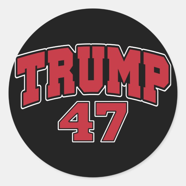 Adesivo Donald Trump 47 (Frente)