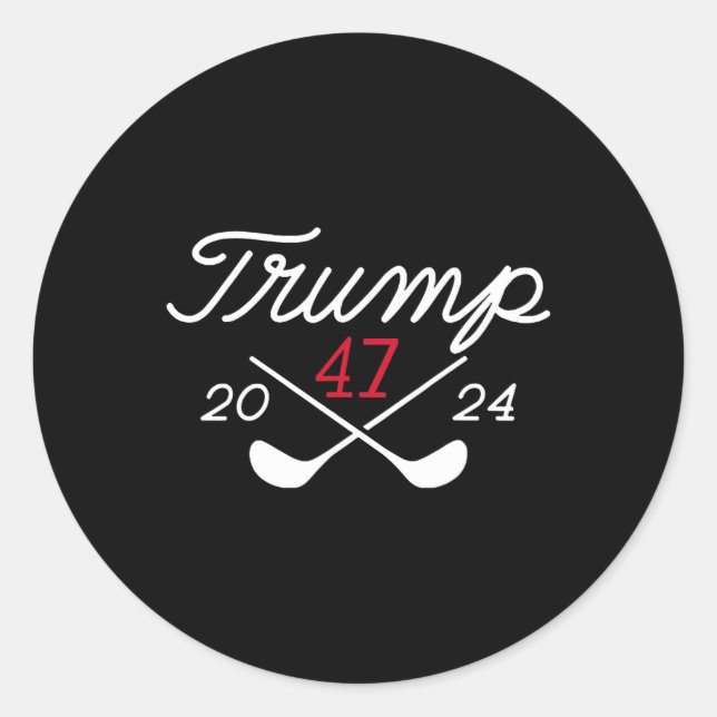 Adesivo Donald Trump 47 2024 (Frente)