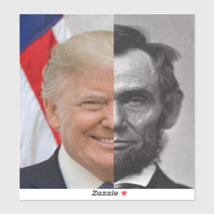 Adesivo Donald Trump Abraham Lincoln