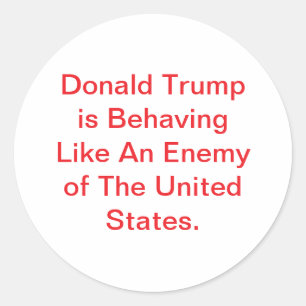 Adesivo Donald Trump Age Como Inimigo Hankamer Artjunkhaus