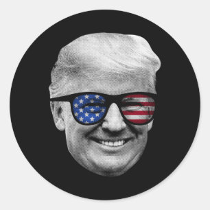 Adesivo Donald Trump American Flag 4 De Julho